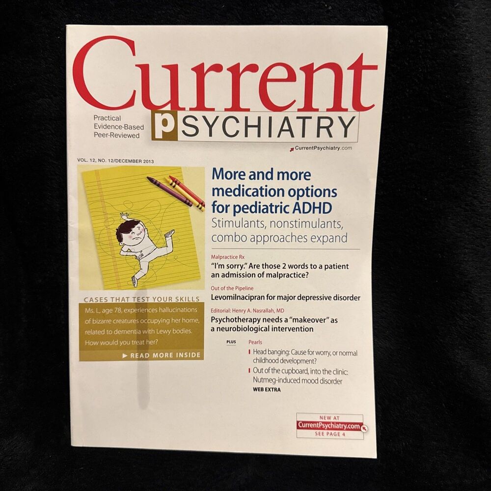 Current Psychiatry Vol 12 No 12 December 2013 Medication Options Pediatric ADHD